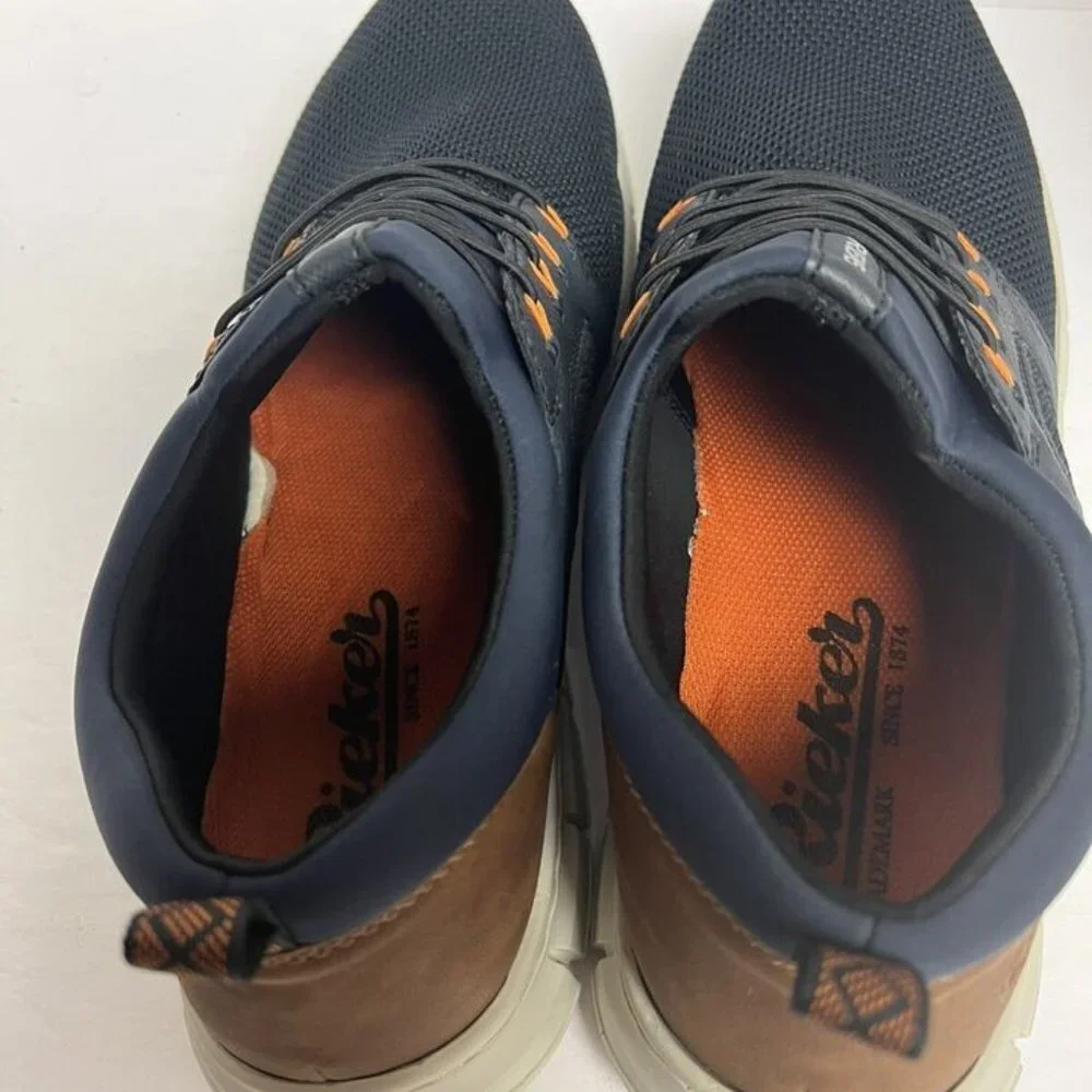 Rieker Mens Timo 96 Sneaker Navy Size EU45 M US11.5-12